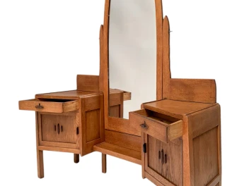 Art Deco Amsterdamse School Dressing Table or Vanity by J.J. Zijfers, 1920s